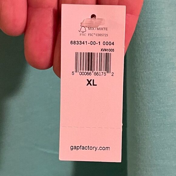 GAP Women's XL Aqua Glaze Sleeveless Knot Tank Top, NWT - Picture 5 of 9